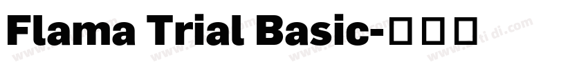 Flama Trial Basic字体转换
